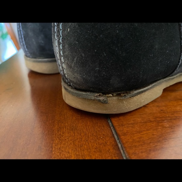 Ted Baker Black Tall Suede Zip Boots 10 - FLAWS - Picture 12 of 16